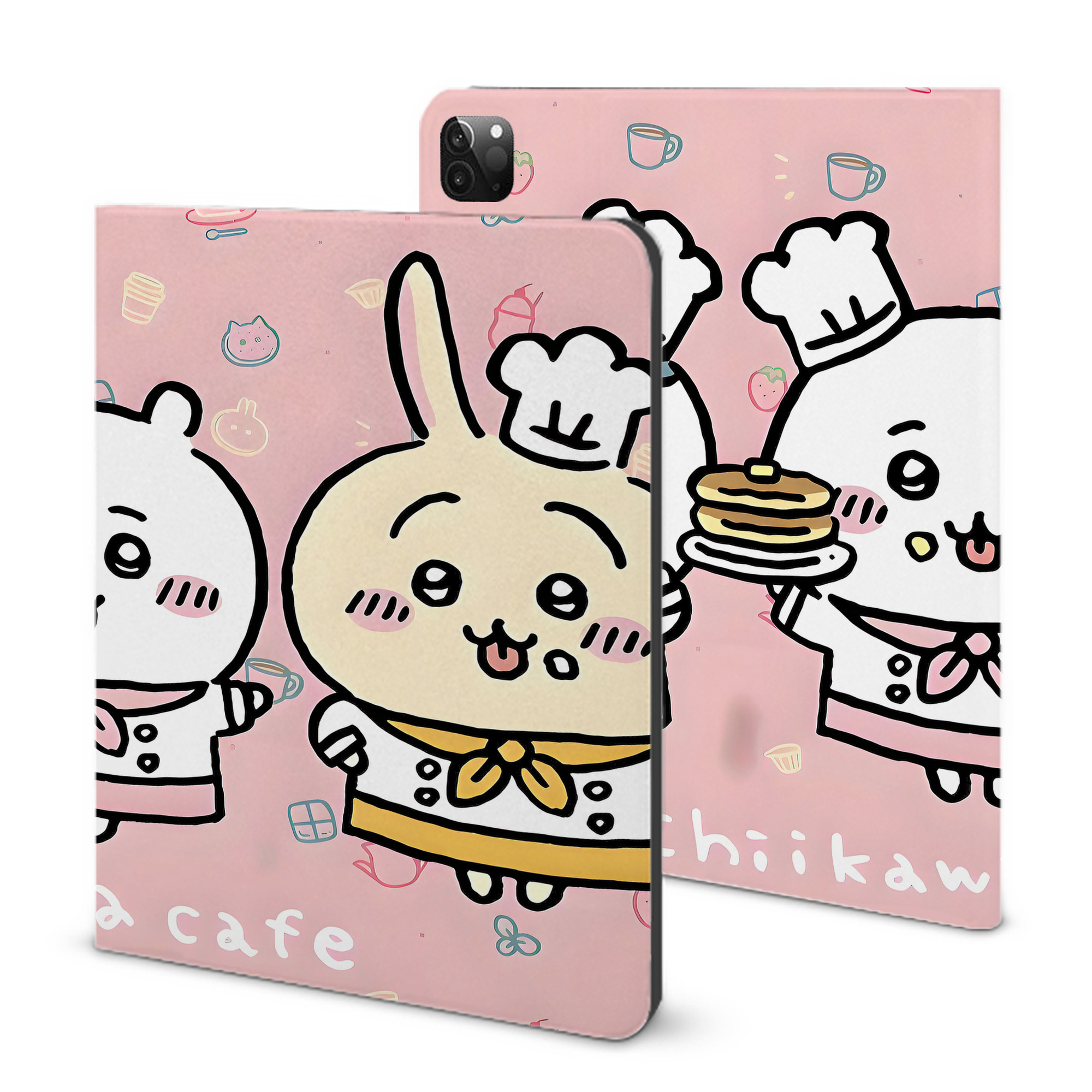 （画像用） ちいかわ Chii-kawa IPadケース ペンホルダー付き ブックスタイルデザイン
